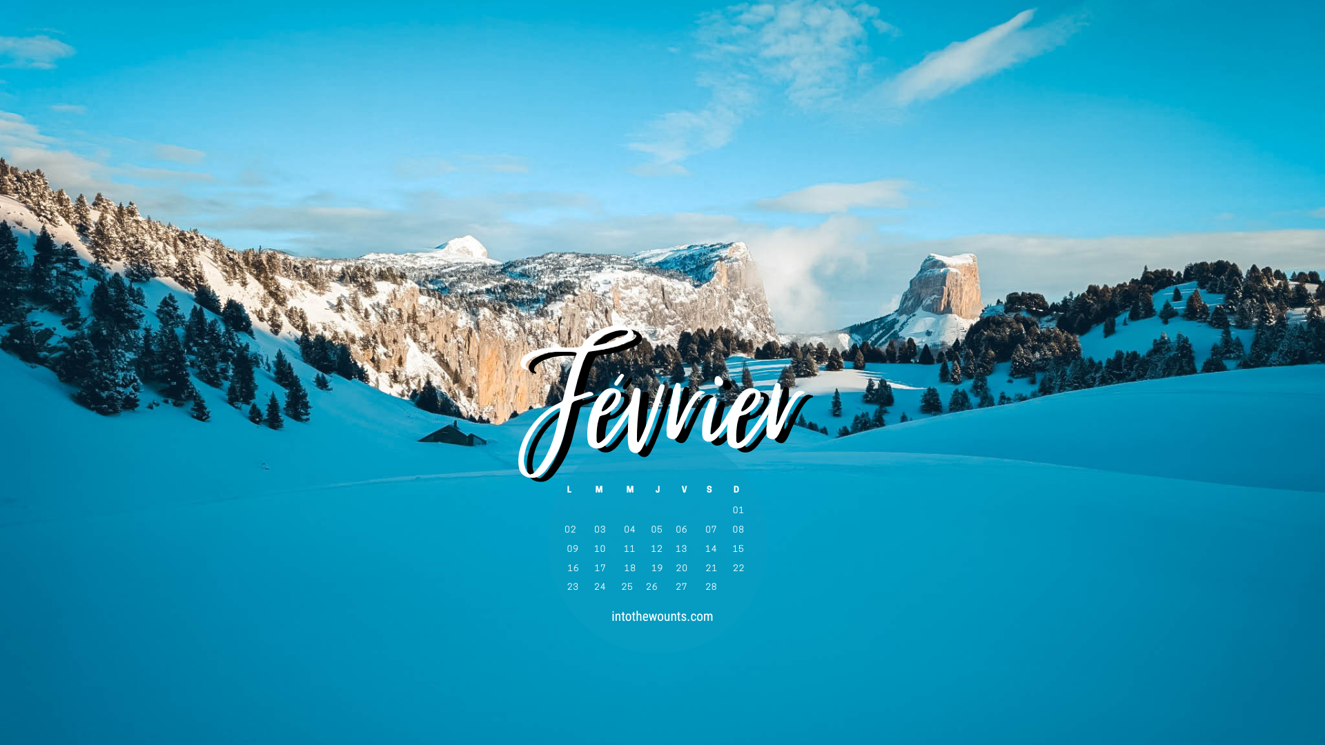 Fond d'écran pour téléphone et ordinateur avec et sans calendrier janvier 2026